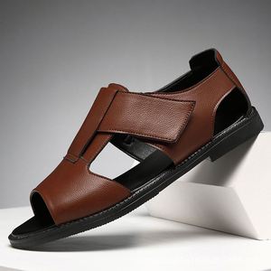 Chaussons pour hommes en tissu polaire réglables avec fermeture velcro, doux, antidérapants, respirants, chaussures plates décontractées, sandales à enfiler - Product Image 6