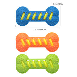 Meilleure vente : Jouet interactif sonore pour chien, respectueux <span class=keywords><strong>de</strong></span> l'environnement, idéal pour la mastication et le nettoyage des dents, produit d'entraînement - Product Image 4