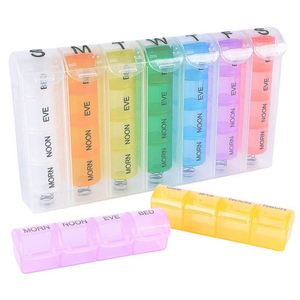 กล่องยาพลาสติกแบบสปริง 7 วัน สีรุ้ง 28 ช่อง - Product Image 3
