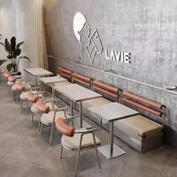 Meubles de restaurant légers de luxe au design moderne Ensemble de chaises de stand de table
