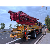 Camion pompe à béton robuste avec flèche de 38,1 m SY5230THBF 390C-10A, flèche multi-sections pour le coulage de bâtiments urbains de taille moyenne