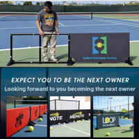 Barrera Premium para Cancha de Pickleball/Tenis con Logotipo Personalizado, para Interiores/Exteriores, 200x75cm, Varios Tamaños, Valla para Cancha, PickleClub