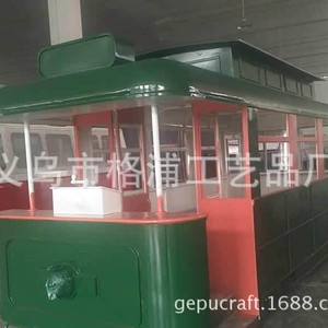 Kiosco decorativo de exhibición comercial para exteriores con tren eléctrico vintage de metal de Yiwu Craft, ideal para parques temáticos o estudios de fotografía. - Product Image 4