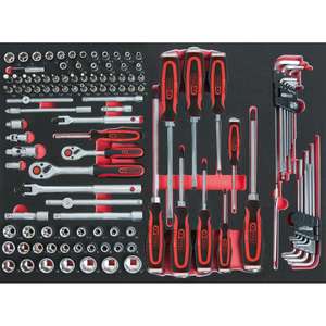 KS TOOLS Jeu de douilles SCS 1/4 "+ 3/8", 118 pièces 1/1 encart de système - Product Image 1