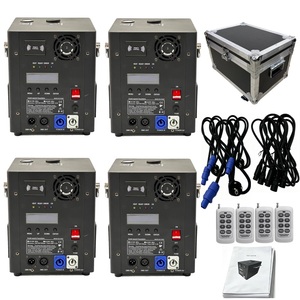 4pcs 750W Electric Fireworks Sparkler Fountain Machine Indoor Outdoor Remote Control <strong>DJ</strong> Stage Wedding <strong>Set</strong> with Flight Case - Product Image 1