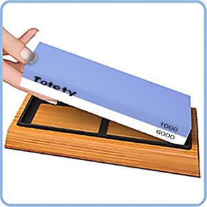 TIANPENG <span class=keywords><strong>Pietra</strong></span> per <span class=keywords><strong>Affilare</strong></span> Professionale Bianca e Blu, Grana 3000/8000, Doppia Faccia, per Uso Domestico - Product Image 4
