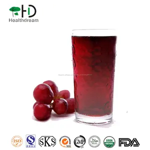 Salvaje rojo concentrado de jugo de uva 100% natural de jugo de fruta