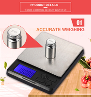 Balance de cuisine numérique multifonctionnelle OEM ODM avec écran LCD rétroéclairé, capacité 2 kg, pour aliments et nutrition, personnalisable