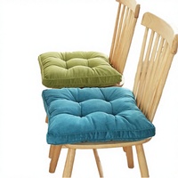 Coussins de chaise de patio carrés tricotés 18x18 pouces 100% polyester, coussins de siège massants anti-escarres pour intérieur/extérieur et cuisine