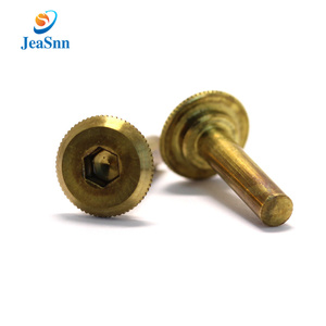 China cabeza hombro ranurado enchufe tapa paso roscado pulgar Torx hexagonal moleteado mano tornillos planos - Product Image 1