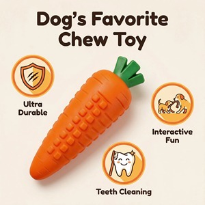 Juguetes Masticables Personalizados para Perros, Juguetes Interactivos con Sonido para Limpiar los Dientes de Cachorros, Juguetes Dentales de Goma Resistente para Perros de Raza Mediana - Product Image 4