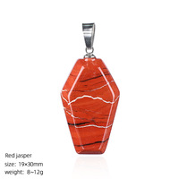 Colgante de Cristal con Forma de Ataúd al por Mayor, Estilo Gótico de Halloween, Arte Literario, Accesorio Retro para Disfraces de Festival