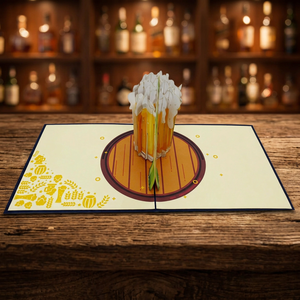 Carte pop-up 3D en papier artisanal Viet-craft, motif floral et lettres, impression offset, pour Thanksgiving, la Saint-Valentin, Pâques, anniversaire - Product Image 2