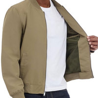 Blouson Bomber Homme Style Universitaire Hiver Personnalisé en Toile Écologique Respirante avec Col Montant et Tissu Frontal 100% Polyester