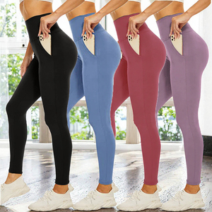 Leggings de Cintura Alta con Control de Abdomen y Bolsillo, Pantalones de Yoga Transpirables de Secado Rápido, Pantalones Deportivos Casuales - Product Image 2