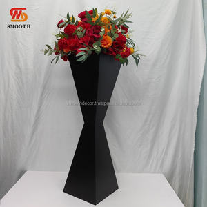 SMOOTH 100CM soporte de flores de Metal negro fiesta evento boda decoración centros de mesa accesorios de boda postre pastel Mesa - Product Image 2