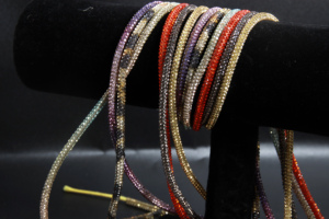 Nước Rhinestone Dây Màu Cam Màu Vàng Đầy Màu Sắc Flash Vòng Long Lanh Dây 4Mm 6Mm Pha Lê Trang Trí Giày Ren Tự Làm Dây - Product Image 4