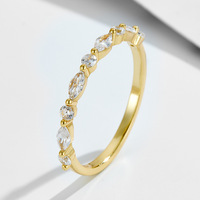 SPJ Directo de Fábrica Anillo de Plata de Ley 925 de Alta Calidad con Zirconia 5A Ultra Brillante, Set de Bandas Apilables de Lujo Minimalista para Mujer