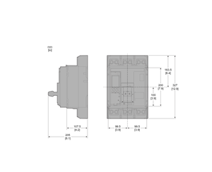 Disjoncteur ComPacT NS1600N 50kA à 415VAC 3P fixe à commande manuelle avec unité de commande MicroLogic 5.0A 1600A C160N35AFM C160N35A - Product Image 2