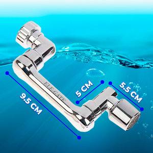 Extension de robinet d'évier avec rotation à 1080 degrés et tête de pulvérisation pour cuisine et salle de bain - Product Image 4