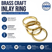 Anti-Tarnish Coated Brass Circular Ring Handmade Ornament Inlay Fitting