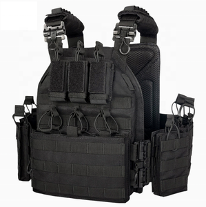 Gilet tactique Molle noir porte-plaques de chasse, modèle très demandé - Product Image 4