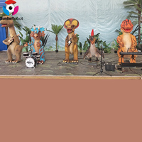 Dinosaures animatroniques personnalisés, bandes musicales et expositions interactives pour parcs d'attractions, fêtes musicales et événements de dessins animés - À vendre