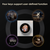 Système de maison intelligente Tuya, panneau de commande WiFi, passerelle Zigbee, amplificateur de musique d'ambiance intelligent, interrupteur mural tactile 4 voies, hôtel