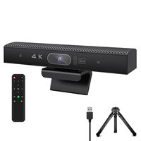 Webcam 4K HD d'usine avec suivi IA et couvercle, caméra de vidéoconférence pour ordinateur portable avec télécommande pour tableau blanc interactif