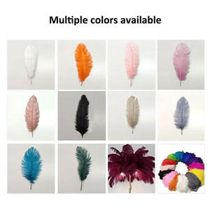 Đèn ngủ để bàn trang trí lãng mạn sáng tạo, đèn ngủ phòng khách, đèn ngủ đầu giường LED kim loại hiện đại, đèn bàn lông đà điểu - Product Image 2