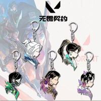 Gantungan Kunci Akrilik Chibi Valorant Fade Sage Lucu, Aksesoris Tas Kartun, Hadiah untuk Penggemar Game, Aksesoris Ransel Pelajar