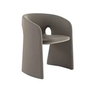 A parte alta que janta a cadeira luxuosa estofada na tela com quadro de aço cromado Dining Room preside Home Furniture Design