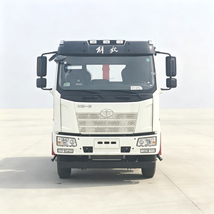 Camion benne à bras articulé FAW Jiefang de fabrication chinoise, camion à ordures multi-conteneurs à levage par crochet, alimenté au diesel pour l'élimination des déchets - Product Image 6