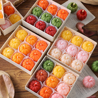 Realistische Mini-Kürbisförmige Duftkerzen Geschenkbox Neuartige Wohndekor-Ornamente Party-Gastgeschenke Duftkerzen Großhandel