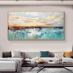 ภาพพิมพ์คริสตัลแนวตั้งลายดอกไม้สีทองแบบนามธรรม สำหรับตกแต่งผนังบ้าน ภาพพิมพ์แนวแนวนอน - Product Image 6