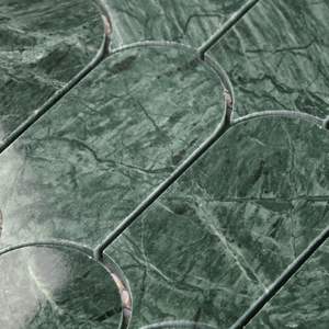Mosaico de Piedra de Mármol Verde Glaseado de Foshan para Decoración de Baños a Precio Económico en China - Product Image 2