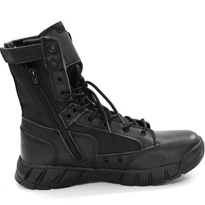 DSF21 716 Tactical <b>Boot</b> Black Leather Zipper Outdoor All Seasons Waterproof <b>Hiking</b> Shoe - Product Image 6
