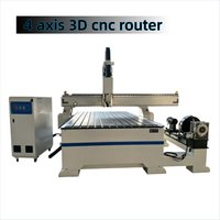 Machine à bois 4 axes GDX-1325FH, routeur CNC à tête unique avec broche rotative