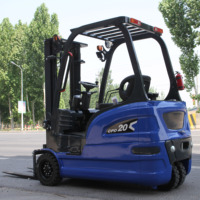 Harga Grosir Forklift Listrik Tiga Roda 1 Ton 1.2 Ton 1.5 Ton 2 Ton Forklift Baterai Lithium Mini 3 Roda untuk Dijual