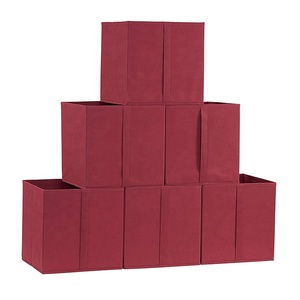 Red Closet Storage Basket and Organizer Bins Home Organization Products