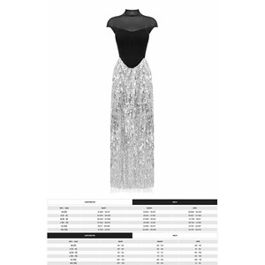 Auza Corset <b>Top</b> <b>Silver</b> Fringe Skirt Dress - Product Image 6