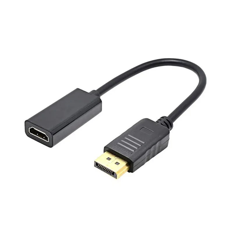 DP To HDMI Cable Adapter DisplayPort to HDMI HDTV Cable Adapter Converter For Projector PC Laptop