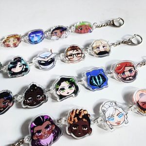 Wholesale Freely Make Your Own Custom LOGO Printed Acrylic Keychain Charms - Product Image 5