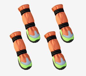 Bottes d'hiver pour <span class=keywords><strong>chien</strong></span>, mignonnes, chaudes, antidérapantes, à haute tige, pour l'extérieur, avec matériaux en tissu et caoutchouc 'Traverse' - Product Image 4