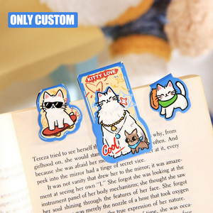 Custom Your Design Logo Set Promotional Magnet Personalized Cute Sublimation Paper Animal Custom Magnetic <strong>Bookmark</strong> for Book - Product Image 4