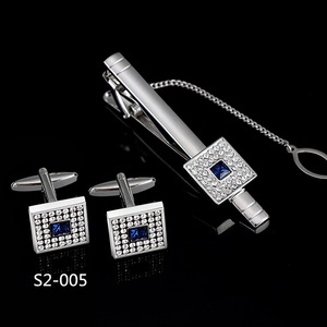 Di lusso della fabbrica <span class=keywords><strong>gemelli</strong></span> da uomo personalizzati <span class=keywords><strong>gemelli</strong></span> <span class=keywords><strong>con</strong></span> fermacravatta Set per camicia da lavoro - Product Image 4