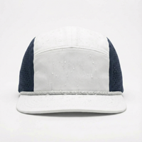 Gorra Deportiva de 5 Paneles, Personalizable con Logotipo, Impermeable, de Secado Rápido, de Nailon, con Perforaciones Cortadas a Láser, Transpirable, para Exteriores