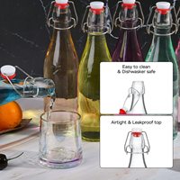 Bouteilles en verre à bouchon basculant de 32 oz à usage industriel pour la brasserie, les boissons, les smoothies, le vinaigre, compatibles avec les diffuseurs à bâtonnets