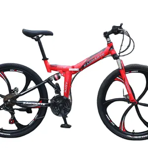 Chinesische Manufaktur 26 Zoll heißer Verkauf mtb 27 Speed Faltbares Citybike mit Schlüssel beutel Flaschen halter und Taschenlampe-Dis Bremse