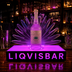 LiqVis Portabottiglie LED Creativo ed Ecologico in Plastica, <span class=keywords><strong>Design</strong></span> Moderno ed Elegante <span class=keywords><strong>VIP</strong></span> per Esposizione Decorativa in Club, Lounge ed Eventi - Product Image 5